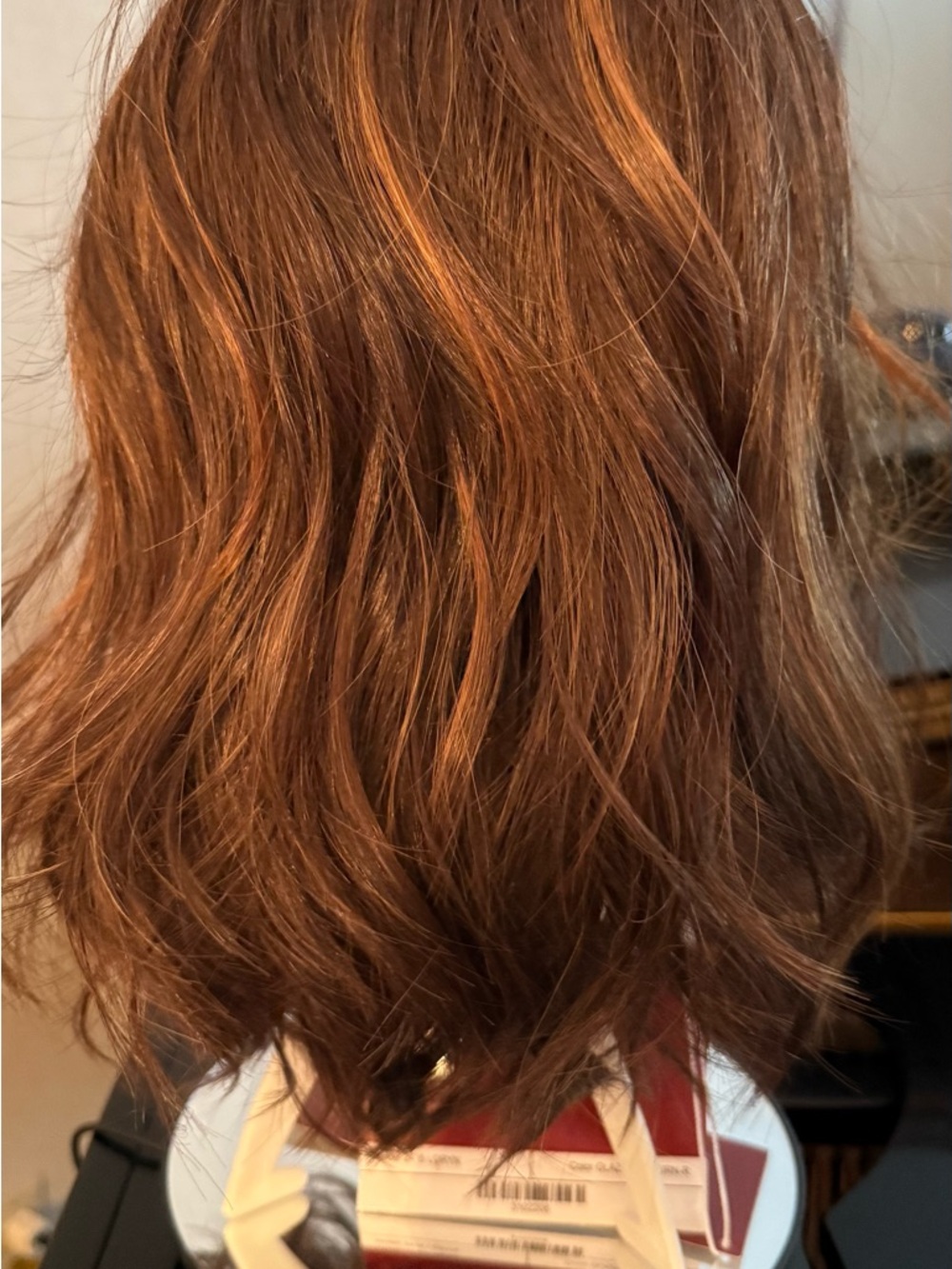 Chestnut Brown Women's Wavy Wig - Unbranded